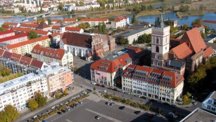 Frankfurt (Oder) und Slubice - Panorama, Foto: Baldauf, Lizenz: Baldauf